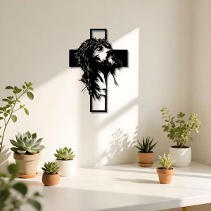 Модерен метален стенен кръст | JESUMET